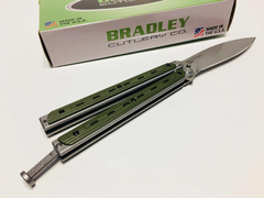 BRADLEY Navaja Mariposa Balisong KIMURA Black MADE IN USA