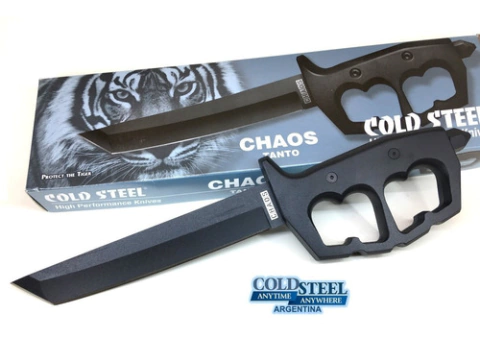 COLD STEEL 80NT Cuchillo Manopla CHAOS TANTO Acero SK-5
