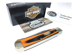 HARLEY DAVIDSON Navaja TRAPPER G10 ORANGE by Case Usa 52167 MADE IN USA