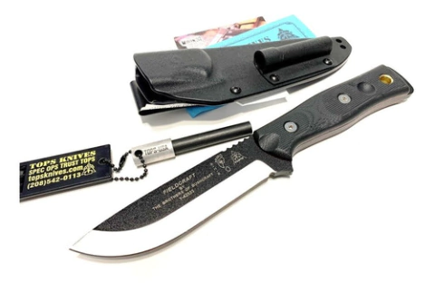 TOPS Cuchillo Fieldcraft Bob Bushcraft G-10 MADE IN USA