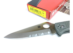 SPYDERCO Navaja ENDURA C10PSFG Filo Combinado Foliage Green VG10 MADE IN JAPAN