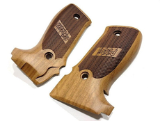 SIG SAUER Cachas Pistola P226 De Nogal Logo Grabado Laser