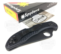 SPYDERCO Navaja C11PSBBK DELICA Black VG10 MADE IN JAPAN