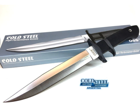 COLD STEEL 39LSSC Cuchillo DOBLE FILO OSS Acero AUS-8A
