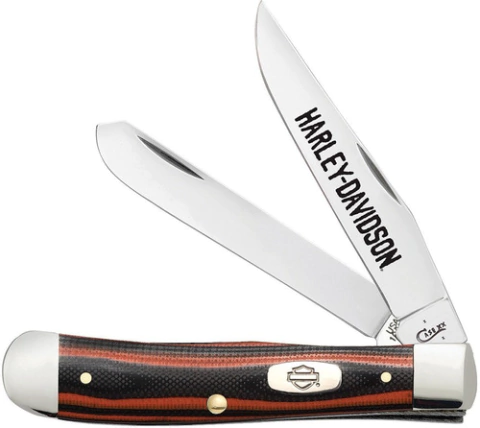 HARLEY DAVIDSON Navaja TRAPPER G10 ORANGE by Case Usa 52167 MADE IN USA