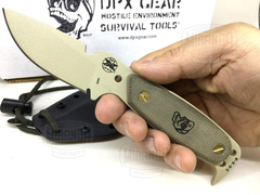 DPX Cuchillo Bushcfraft Rowen Dpx Hest Tan Original MADE IN USA