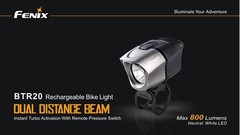 FENIX Linterna Bicicleta Ciclismo BTR20 800 Lumen