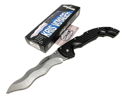 COLD STEEL 29AXW Navaja VOYAGER KRIS XL Acero AUS-10