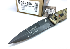 GERBER Navaja Automatica COVERT Camo Multicam MADE IN USA
