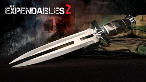 UNITED Cuchillo Oficial de Expendables 2 Indestructibles 2 Doble Shadow ORIGINAL