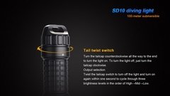 FENIX Linterna de Buceo SD-10 de 930 Lumens