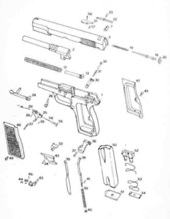 Desconector Browning Hi Power (Pieza Nro. 26)