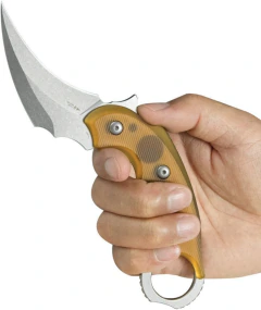 KUBEY Cuchillo Velociraptor Karambit Ultem