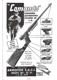 CARGADOR CARABINA COMANDO REBATIBLE CAL 22LR