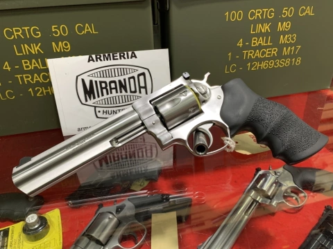RUGER GP100 Calibre 357 MAGNUM INOX 6" ART. 15313