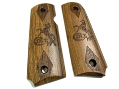 CACHAS Pistola COLT 1911 45 de Madera GRABADAS A LASER 3