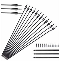 FLECHA DE FIBRA DE CARBONO DE 31" PARA ARCO