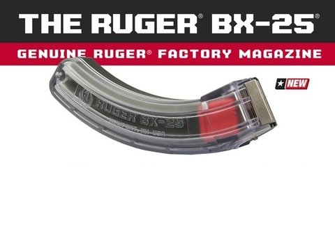 RUGER Cargador BX-25 CLEAR 10-22 22LR 25 Tiros Original