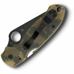 SPYDERCO Navaja PARA MILITARY 3 CAMO BLACK C223GPCMOBK
