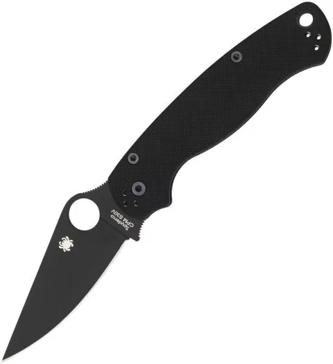 SPYDERCO Navaja PARA MILITARY 2 NEGRA FILO LISO
