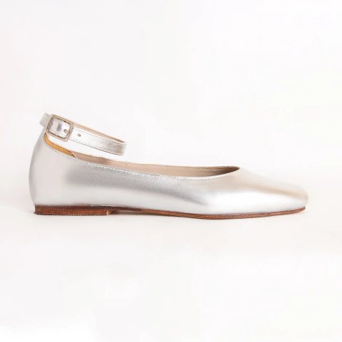 CHATA QUANA en Cuero Metalizado