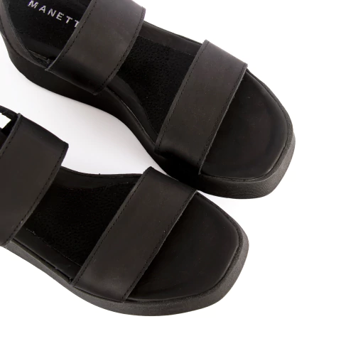 Sandalia Eternia en cuero liso