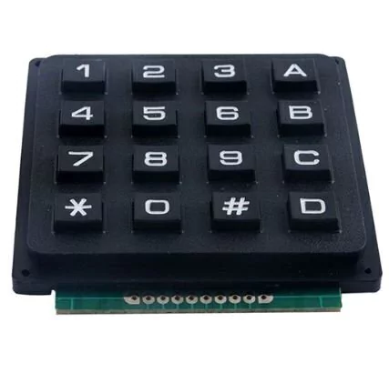 Teclado Botonera 4x4 Matrix Negro Telefono