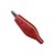 Ficha Conector Clip Cocodrilo Mini 28mm Rojo