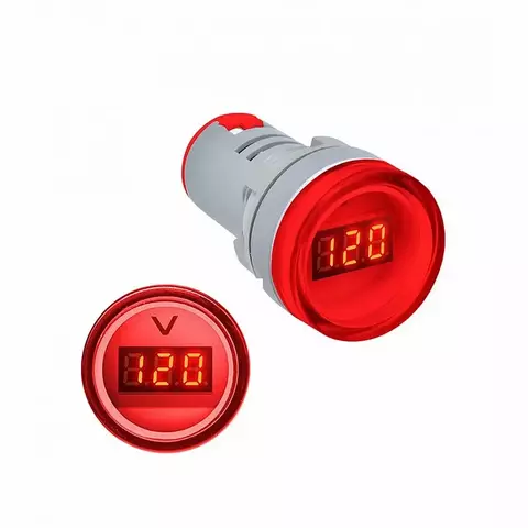 Mini Voltímetro Led Digital Redondo C/ Display
