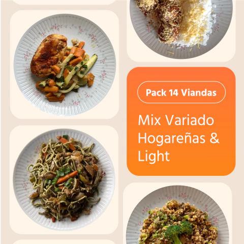 Pack 14 Viandas - Mix Variado Hogareñas & Light