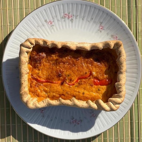 Tarta Individual Masa Integral Calabaza