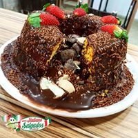 Bolo Vulcão Cenoura c/ Chocolate 1kg - Fazemos por encomenda