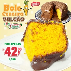 Bolo de Cenoura Vulcão 1.5kg. - Fazemos por encomenda