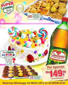 SUPER COMBO TORTA ALEGRIA 1kg - COM BRINDES SURPRESAS na internet