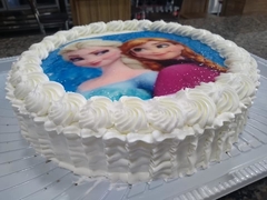 Feminino - Torta com Papel de Arroz - Tema da sua festa - Italiano Salgados - Goiânia