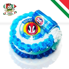 TORTA TEMA CERVEJA ANTARCTICA - 1KG (PAPEL ARROZ + LATA)
