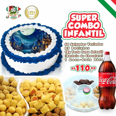 Super Combo c/ Torta Tema Halloween - Torta 1kg (Tema a escolha do cliente) - comprar online