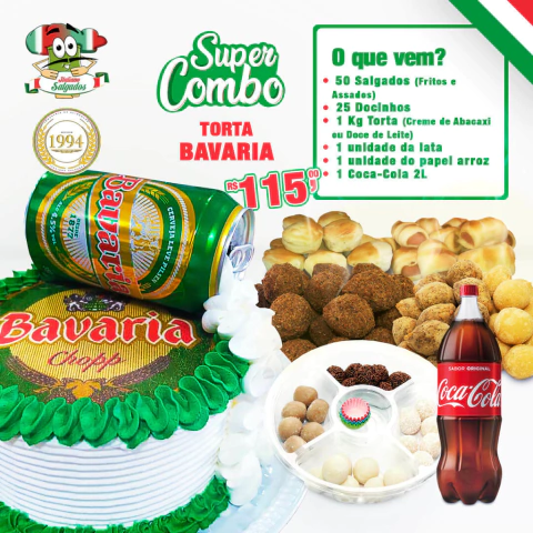 Super Combo C/ Torta Tema Cerveja Bavaria