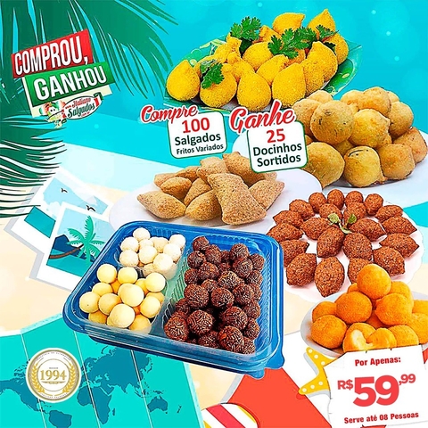 Comprou Ganhou C/ Docinhos - Férias - Só Fritos (100 unid.) - comprar online