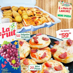 É a Hora do Lanche com Mini Pizzas na internet