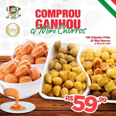 Comprou Ganhou c/Mini Churros (Doce Leite) - comprar online