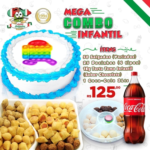 Super Combo Infantil - Torta 1kg - Masculino (Tema a escolha do cliente) - comprar online