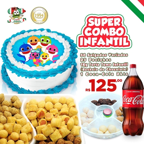Super Combo Infantil - Torta 1kg - Masculino (Tema a escolha do cliente) - comprar online