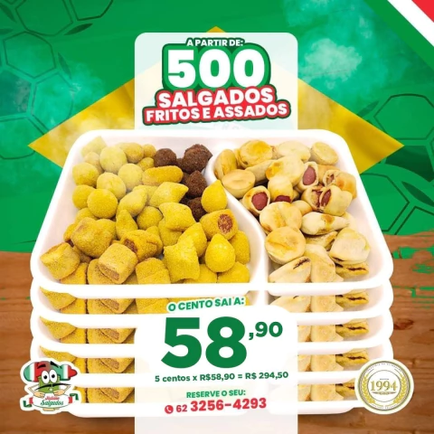 MÊS do CONSUMIDOR ❌OFERTA PREÇO PARA ATACADO:❌ ▪️Acima de 500 unid Fritos e Assados - comprar online