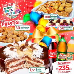 Super Combo Festa Surpresa c/ Torta 1,5kg - comprar online