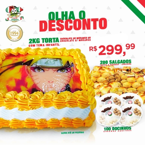 Combo Olha Desconto - Serve Aprox. 20 pessoas - Masculino (Tema a escolha) - comprar online