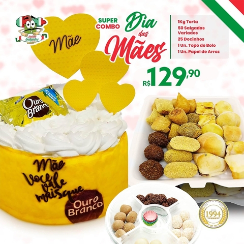 Super Combo Dia Das Mães - Torta Ouro Branco 1kg