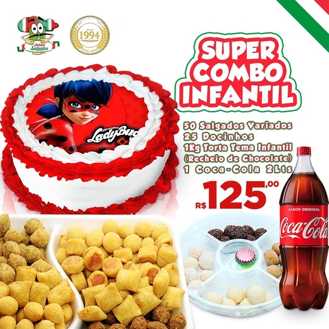 Super Combo Infantil - Torta 1kg - Feminino (Tema a escolha do cliente) - comprar online