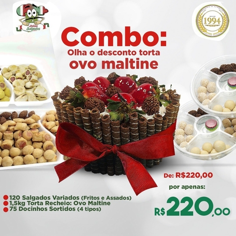 Combo Olha O Desconto: Torta Ovo Maltine 1,5kg - comprar online