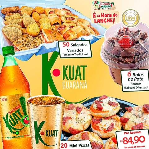 É a Hora do Lanche - Bolo no Pote OOOH YEAH! Guaraná Kuat - comprar online